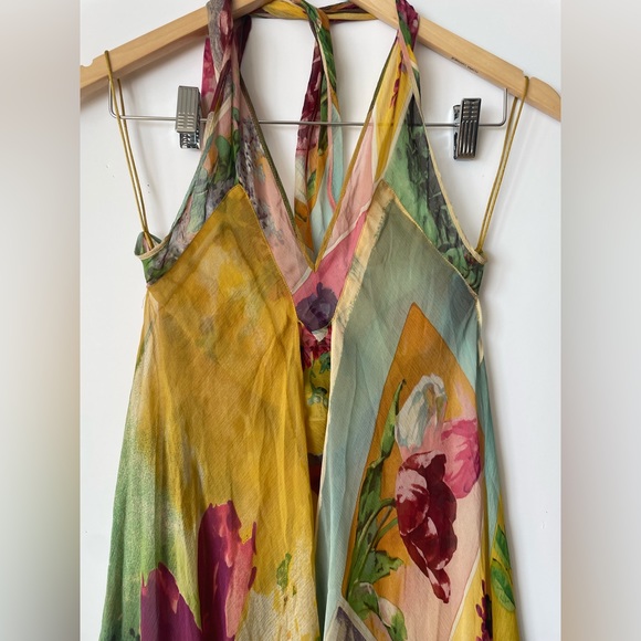 Vintage Jean Paul Gautier Sundress, floral print, sheer - Picture 8 of 9